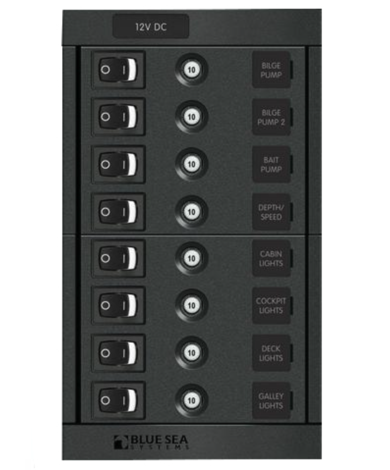 Blue Sea 1457 8 Position Switch CLB Vertical main image 1
